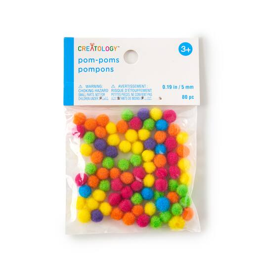 Bright Multicolor Pom Poms by Creatology™